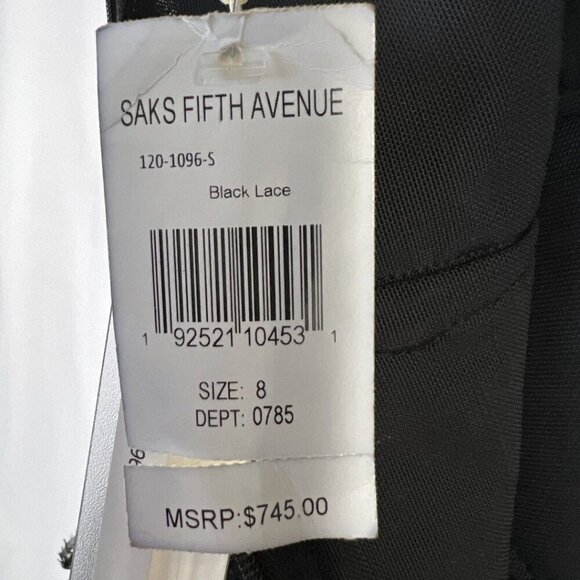 NWT Jonathan Simkhai Sequin Lace Mesh Mini Dress In Black Lace $745 - Picture 12 of 15